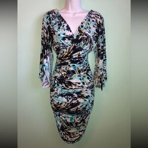 Sexy Unaluna Bodycon Ruched Dress Size Small